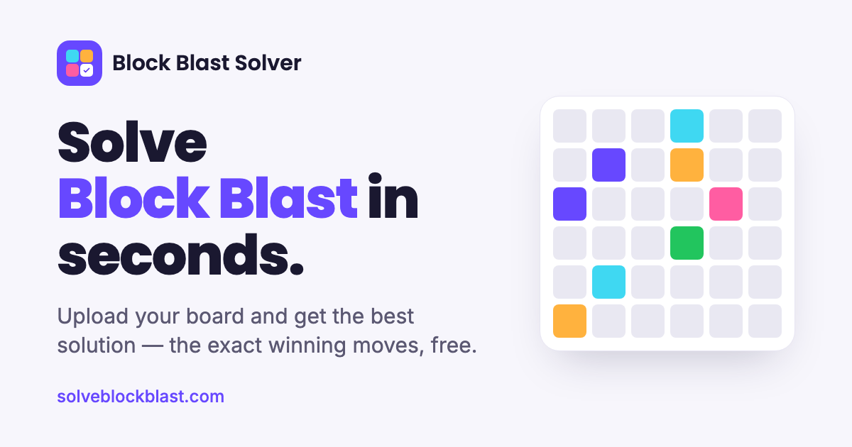 Block Blast Solver – ブロックブラスト ソルバーで最適な答えを攻略